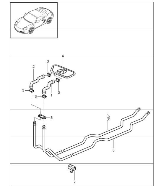 Diagram 813-00 Porsche Boxster 986/987/981 (1997-2016) Carrosserie