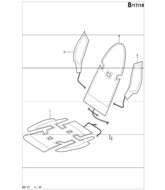 Diagram 817-18 Porsche Taycan (9J1) MK1 2020-2024 