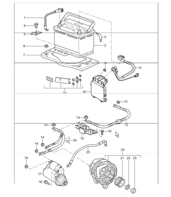 Diagram 902-05 Porsche Taycan (9J1) MK2 2024>> 