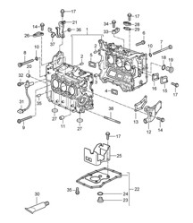 Crankcase housing / Individual parts -  9720, 9721, 9722 - 987C.1 Cayman 2.7L / 3.4L 2006-08 Crankcase housing / Individual parts -  9720, 9721, 9722 - 987C.1 Cayman 2.7L / 3.4L 2006-08