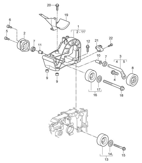 Diagram 101-010 Porsche Macan GTS Benzine 3.0L V6 360 pk Motor