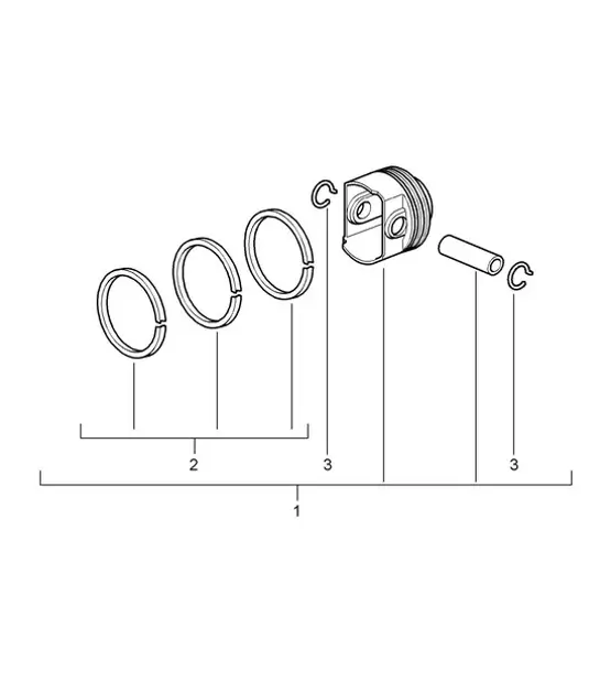 Diagram 102-005 Porsche Cayman 987C/981C (2005-2016) Motor