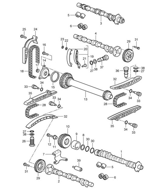Diagram 103-010 Porsche Panamera GTS V8 4.0L 
