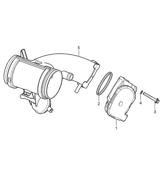 Diagram 107-000 Porsche Cayman S 3.4L 981 2013-16 Motor