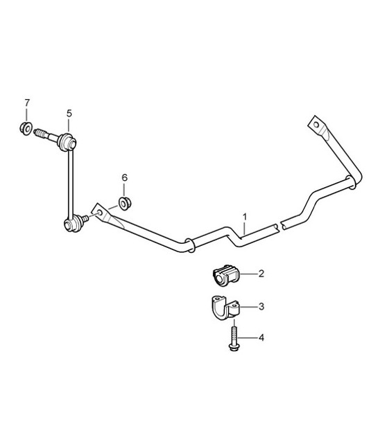Diagram 501-003 Porsche 993 (911) C4 1994-1997 Achteras