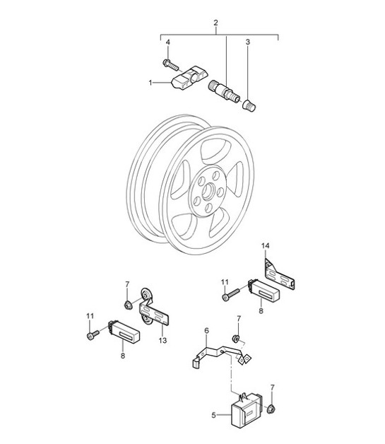 Diagram 601-005 Porsche Panamera 4 E-Hybrid V6 2,9 L 