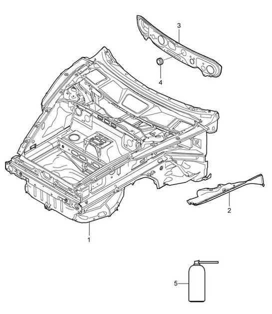 Parte anteriore 987C.1 Cayman 2006-08