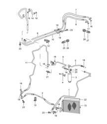 Circuito frigorifico 987C.1 Cayman 2006-08 Circuito frigorifico 987C.1 Cayman 2006-08