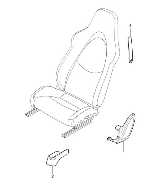 Sedile anteriore/sedile sportivo 987C.1 Cayman / Cayman S 2006-08