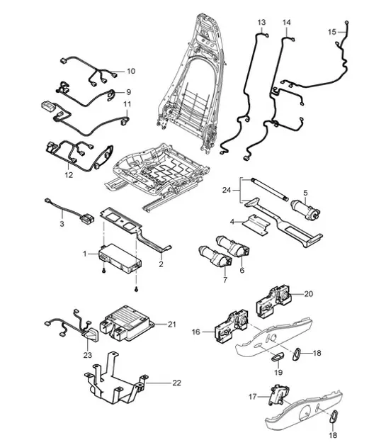 Diagram 817-025 Porsche Cayenne S E-Hybrid V6 3.0L 519 PS 