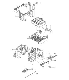 Impianto elettrico centrale/cruscotto 987C.1Cayman 2006-08 Impianto elettrico centrale/cruscotto 987C.1Cayman 2006-08
