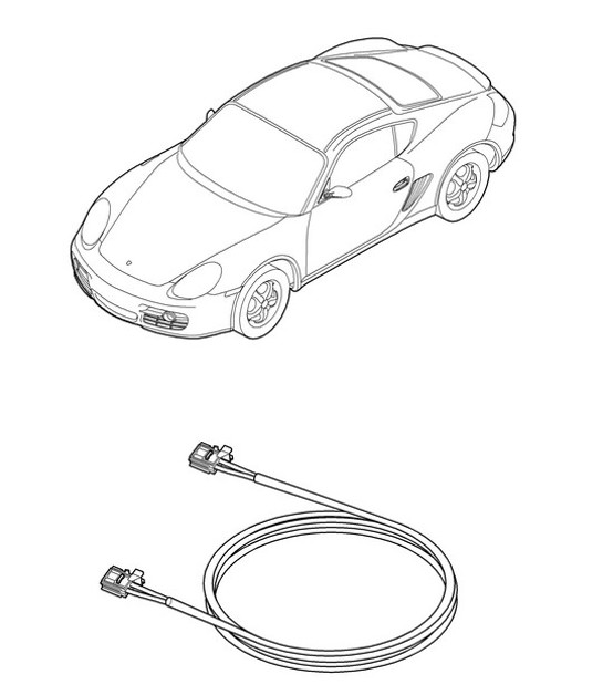 Diagram 902-050 Porsche Cayman 987C/981C (2005-2016) Electrical equipment