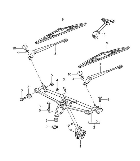 Diagram 904-000 Porsche 911 1978-1989 3.3L 涡轮增压（930） 电子设备