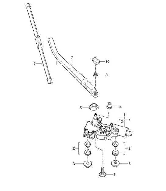 Diagram 904-005 Porsche Cayenne V6 3.0L Benziner 340 PS 