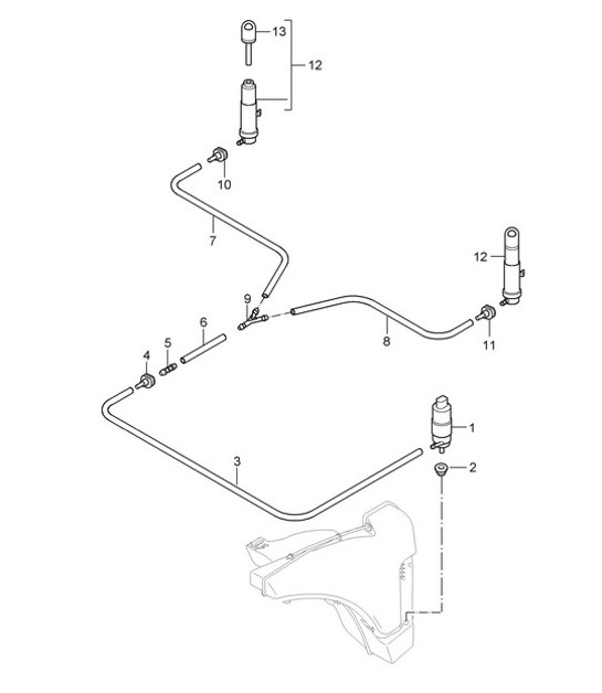 Diagram 904-020 Porsche Panamera GTS V8 4.8L Elektrische apparatuur