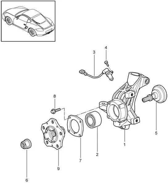 Diagram 401-005 Porsche Cayenne Coupé E-Híbrido V6 3.0L 340 CV 