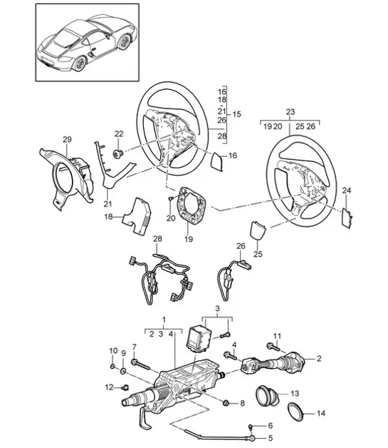 Diagram 403-005 Porsche 944 1982-1991 