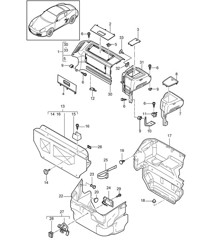 Vano bagagli - ANTERIORE - 987C.2 Cayman 2009-12