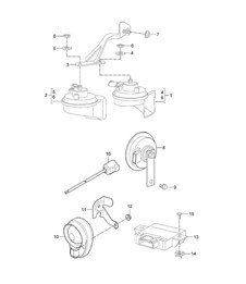 Fanfara/Avvisatore acustico/Sistema di allarme 987C.2 Cayman 2009-12
