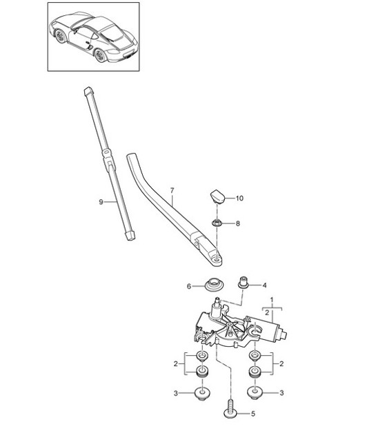 Diagram 904-005 Porsche Cayenne Turbo S V8 4.8L Benziner 550 PS Elektrische Ausrüstung