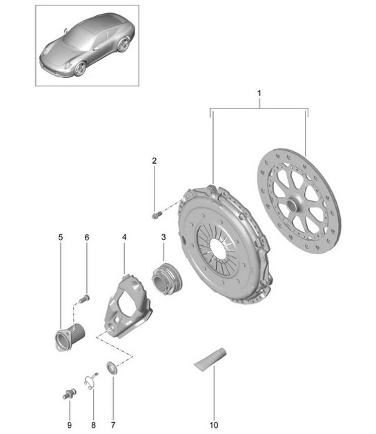 Diagram 301-000 Porsche 991 (911) MK1 2012-2016 Transmission