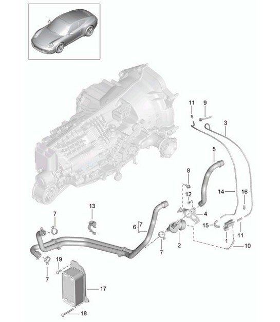 Diagram 302-015 Porsche Cayenne Coupe V6 3.0L 353Hp 