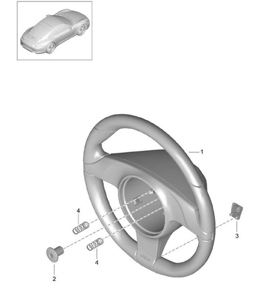 Diagram 403-005 Porsche Berline sportive Taycan Turbo GT 