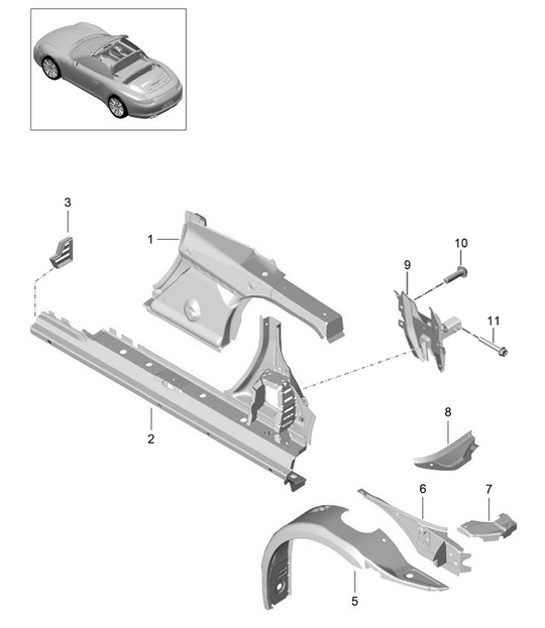 Diagram 801-060 Porsche Macan Turbo 2.9L V6 440Bhp 