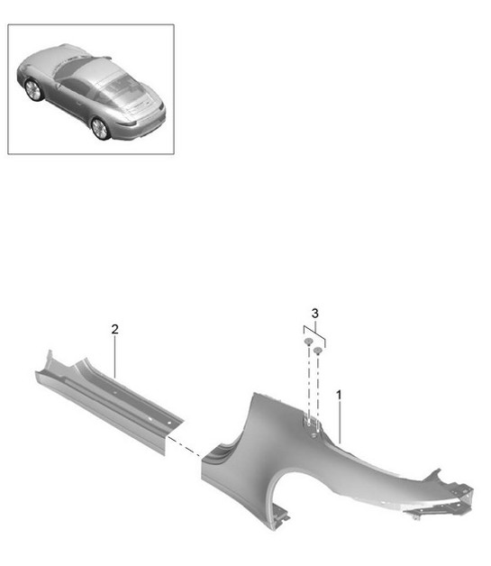 Diagram 801-068 Porsche Macan Turbo 3.6L V6 400Bhp Body