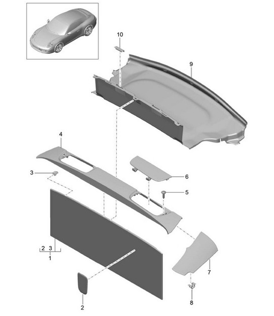 Diagram 807-035 Porsche Cayenne S V8 4.2L Diesel 382HP Body