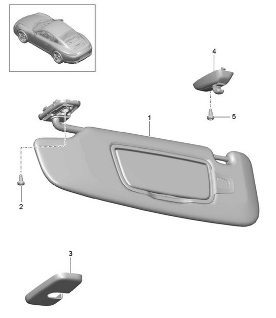 Diagram 807-068 Porsche Cayman S 718 2.5L PDK (350 PS) Karosserie