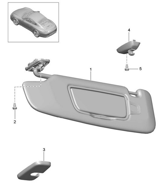 Diagram 807-069 Porsche Cayenne MK3 (958) 2010-2017 Carrosserie