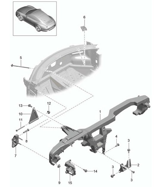 Diagram 809-015 Porsche 944 1982-1991 