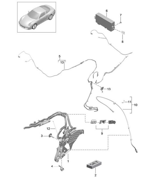 Diagram 811-027 Porsche 991 (911) MK1 2012-2016 Body