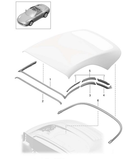 Diagram 811-030 Porsche Cayenne Turbo S E-Hybrid V8 4.0L 550Hp 