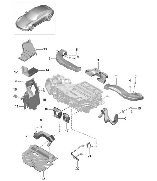 Diagram 813-005 Porsche Cayenne MK3 (958) 2010-2017 Karosserie