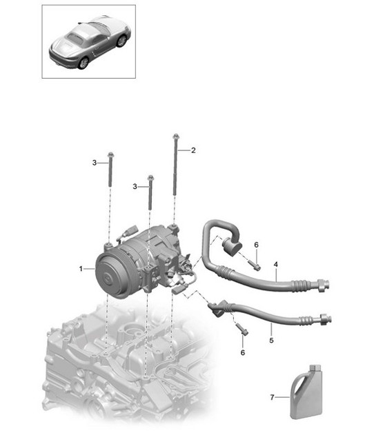 Diagram 813-015 Porsche Macan S Benzine 3.0L V6 340 pk Carrosserie
