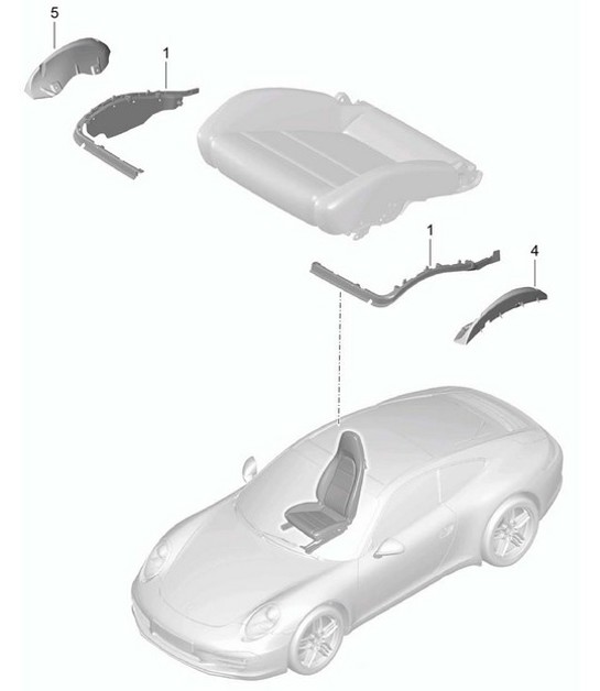 Diagram 817-009 Porsche 991 (911) MK1 2012-2016 Body