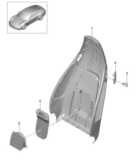 Diagram 817-019 Porsche 991 (911) MK1 2012-2016 Body