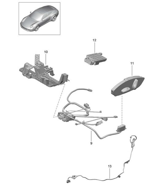 Diagram 817-025 Porsche Panamera S V8 4.8L Carrosserie