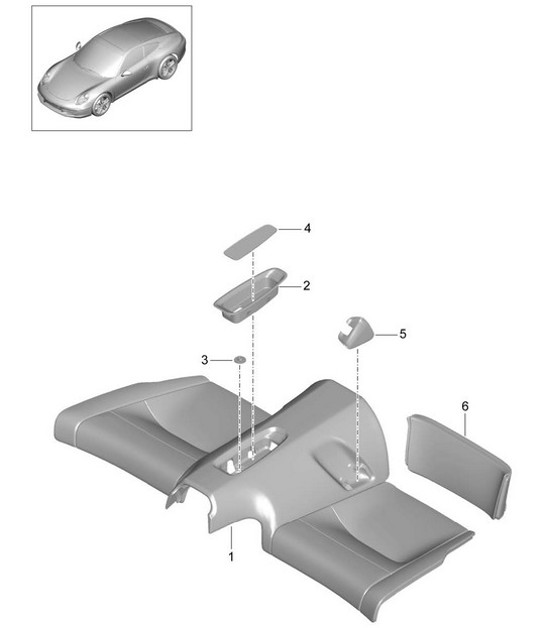 Diagram 817-054 Porsche Berline sportive Taycan Turbo GT 