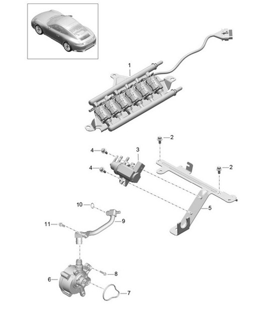 Diagram 107-015 Porsche 911 & 912 (1965-1989) Engine