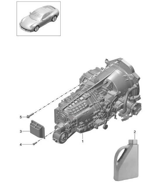 Diagram 301-005 Porsche Cayenne Turbo 4.5L 2003>> Transmission