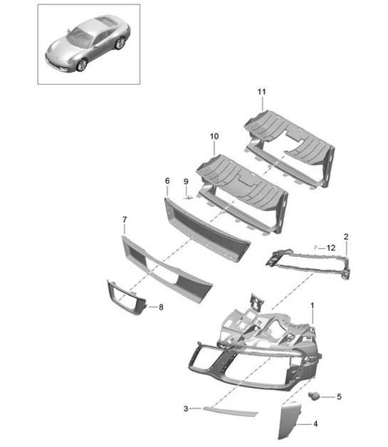 Diagram 802-007 Porsche 944S 2.5L 16V 1987-88 
