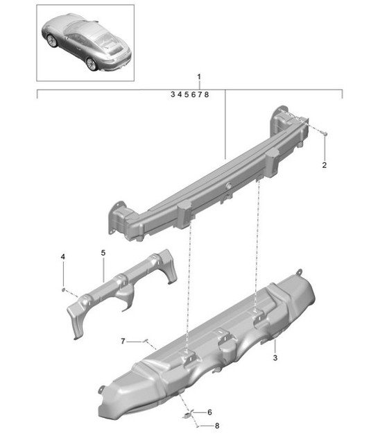 Diagram 802-035 Porsche 992 Carrera 2 3.0L Cabriolet 