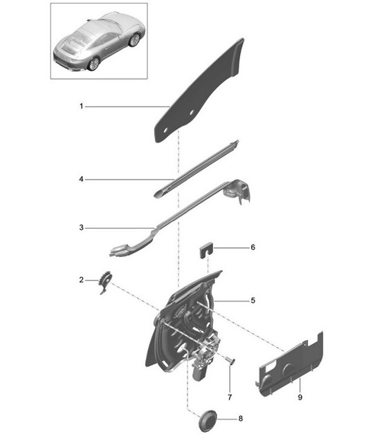 Diagram 805-005 Porsche Cayenne S/GTS 4.8L 2007>> Body