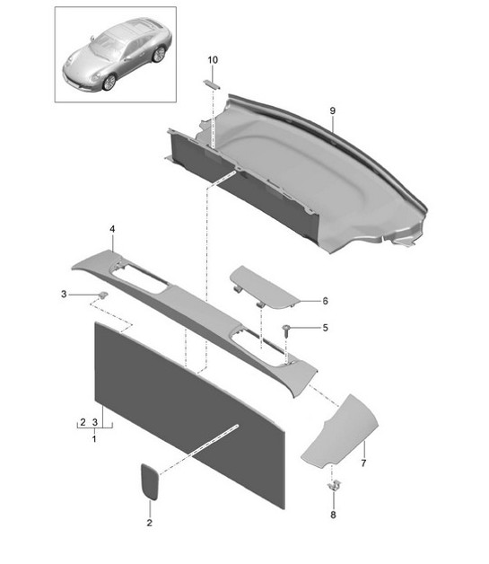Diagram 807-035 Porsche 968 3.0L 1992-94 Body