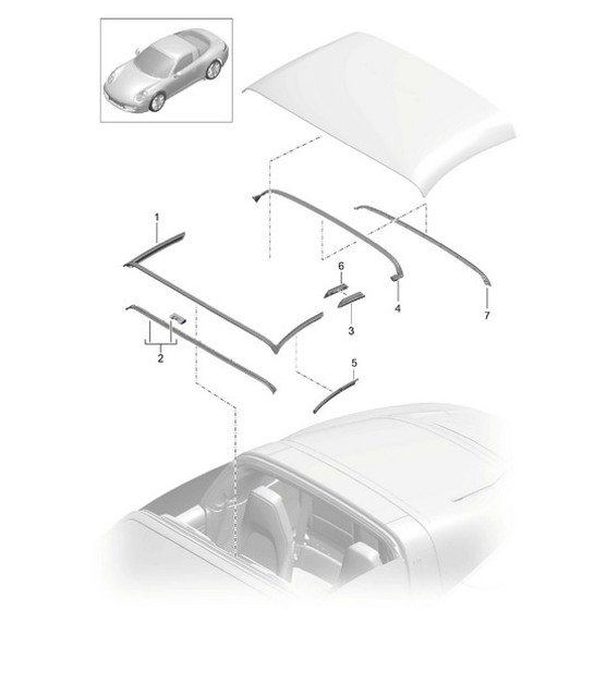 Diagram 811-032 Porsche Cayenne Turbo 4.5L 2003>> Body