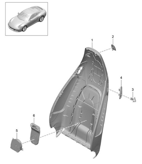 Diagram 817-004 Porsche 9YA Cayenne E-Hybrid V6 3.0L V6 340Hp 2018-23 