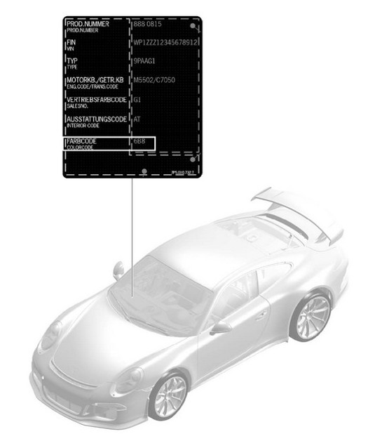 Diagram 004-000 Porsche Panamera S E-Hybrid V6 3.0L (416 ch) Accessoires et autres 